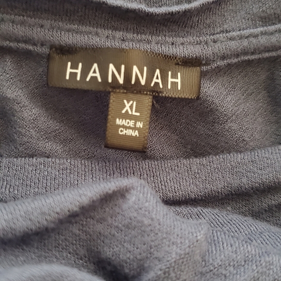 Hannah blue tunic top with a twist front XL - Picture 5 of 6